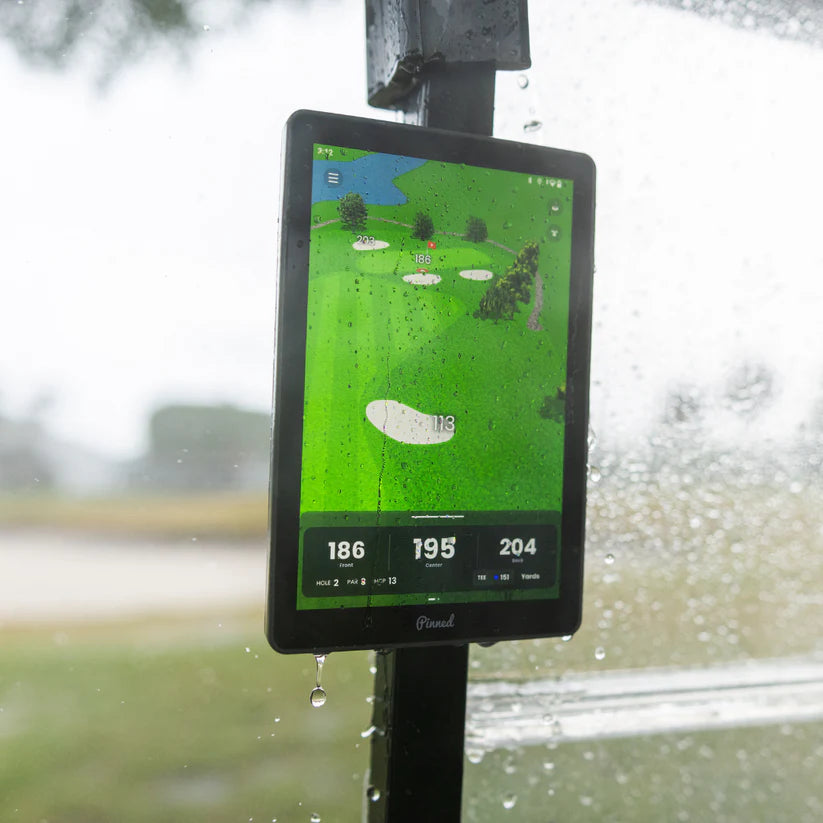 Pinned Caddie tablet